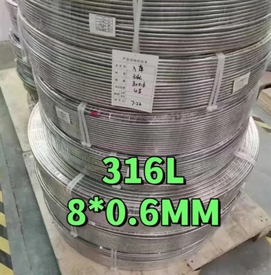 ASTM A269 TP316L Nerjaveèi asye Bright Annealed Coiled Tubing